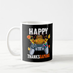 Happy Thanksgiving Video Game Controller Pilgrim C Koffiemok