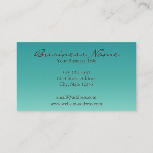 Happy Thanksgiving Visitekaartje (Achterkant)