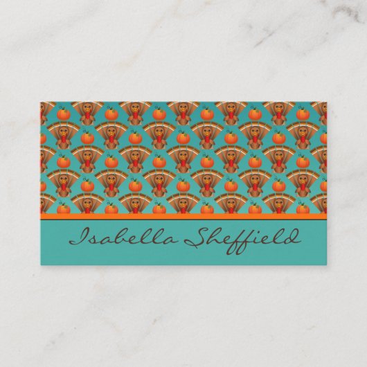 Happy Thanksgiving Visitekaartje (Voorkant)