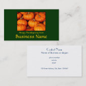 Happy Thanksgiving Visitekaartje (Voorkant / Achterkant)