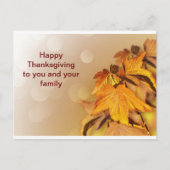 Happy Thanksgiving voor jou en je familie Briefkaa Briefkaart (Voorkant)