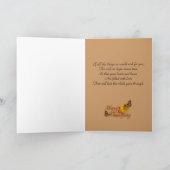 Happy Thanksgiving voor kattenliefhebber Feestdagen Kaart (Binnen)