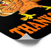 Happy Thanksgiving voor Turkije Dag Familiediner 1 Poster (Hoek)