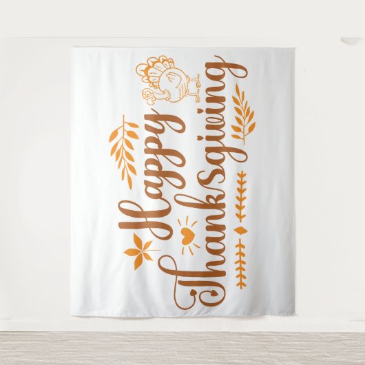 Happy Thanksgiving Wandkleed (Voorkant)