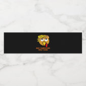 Happy Thanksgiving Waterfles Etiket (Enkel label)