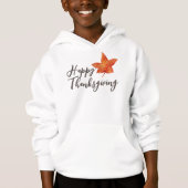Happy Thanksgiving Waterverf Herfst Maple Leaf (Voorkant)