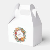 Happy Thanksgiving Waterverf Herfst Pumpkin Wreath Bedankdoosjes (Voorkant Zijde)