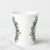 Happy Thanksgiving Waterverf herfst Wreath Papieren Bekers (Rechts)