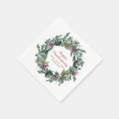 Happy Thanksgiving Waterverf herfst Wreath Servet (Hoek)