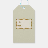 Happy Thanksgiving Waterverf Pumpkin en Berries Cadeaulabel (Achterkant)