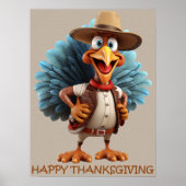 Happy Thanksgiving Western Turkije Poster (Voorkant)