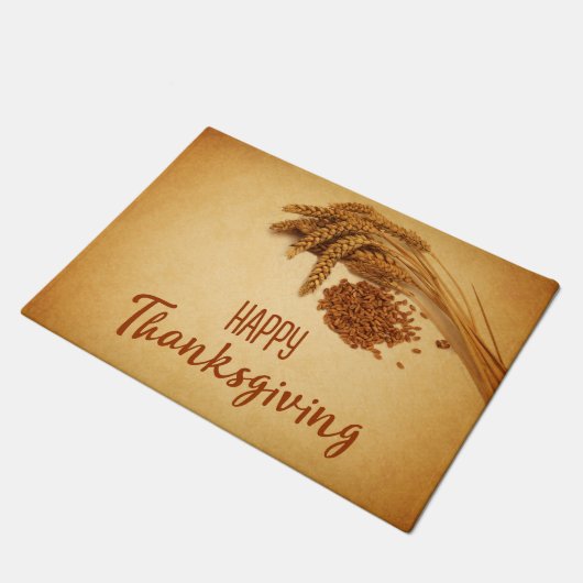 Happy Thanksgiving Wheat Corn Deurmat (Schuin)