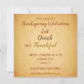  Happy Thanksgiving Wheat Corn Kaart (Achterkant)
