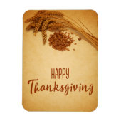 Happy Thanksgiving Wheat Corn Magneet (Verticaal)