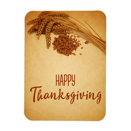  Happy Thanksgiving Wheat Corn Magneet (Verticaal)