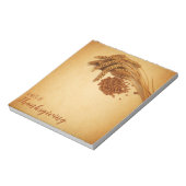  Happy Thanksgiving Wheat Corn Notitieblok (Linkerzijde)