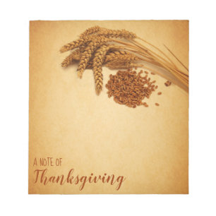 Happy Thanksgiving Wheat Corn Notitieblok