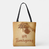 Happy Thanksgiving Wheat Corn Tote Bag (Achterkant)