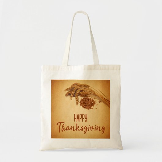  Happy Thanksgiving Wheat Corn Tote Bag (Voorkant)