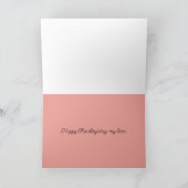 Happy Thanksgiving Wife Grateful For You Fall Tree Kaart (Binnen)