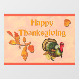 Happy Thanksgiving Window Cling Raamsticker