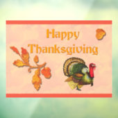 Happy Thanksgiving Window Cling Raamsticker (Vel 3)