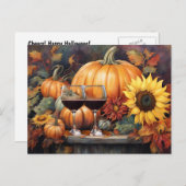 Happy Thanksgiving Wine Country Cute Feestdagenkaart (Voorkant / Achterkant)