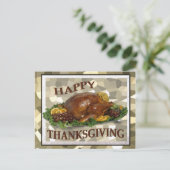 Happy Thanksgiving Wishes Post Kaart - Pas het aan (Staand voorkant)