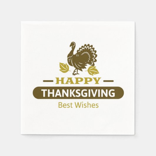 Happy Thanksgiving Wishes Servet (Voorkant)