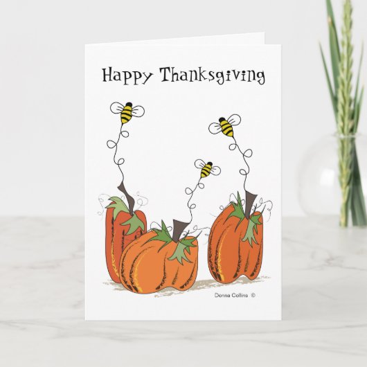 Happy Thanksgiving Wonderful Memories Card Kaart (Voorkant)
