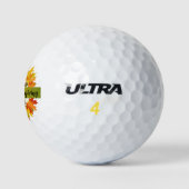 "Happy Thanksgiving Wreath, Acorn Golf Balls Golfballen (Logo)