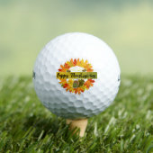 "Happy Thanksgiving Wreath, Acorn Golf Balls Golfballen (Insitu Shirt)