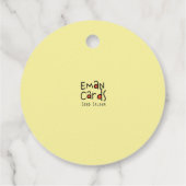 Happy Thanksgiving - Yellow Theme Bedankjes Labels (Achterkant)