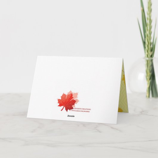 Happy Thanksgiving Yummies Kaart (Achterkant)