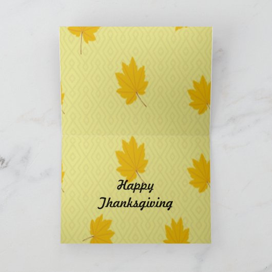 Happy Thanksgiving Yummies Kaart (Binnen)