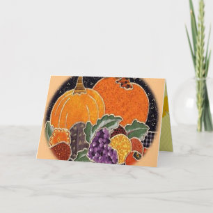 Happy Thanksgiving Yummies-kaart Feestdagen Kaart