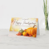 Happy Thanksgiving  zakelijke marketing Feestdagen Kaart (Voorkant)
