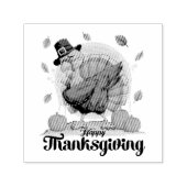 Happy Thanksgiving  Zelfinktende Stempel (Design)