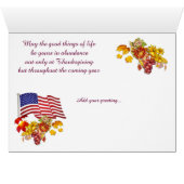 Happy Thanksgiving zuster (Binenzijde Horizontaal (Onderkant))