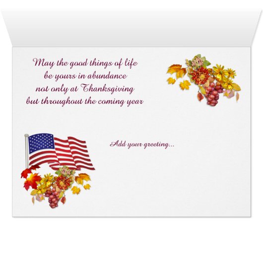 Happy Thanksgiving zuster (Binenzijde Horizontaal (Onderkant))