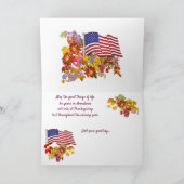 Happy Thanksgiving Zuster Thanksgiving Feestdagen Kaart (Binnen)