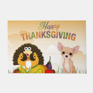 Happy Thanksgivinmg Chihuahua Deurmat