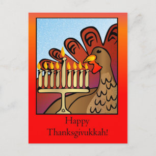 Happy Thanksgivukkah Briefkaart
