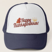 Happy Thanksgivukkah Menorah/Leaf Trucker Pet (Voorkant)
