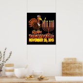 Happy Thanksgivukkah Thankgiving Hanukkah Poster (Keuken)