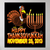 Happy Thanksgivukkah Thankgiving Hanukkah Poster (Voorkant)