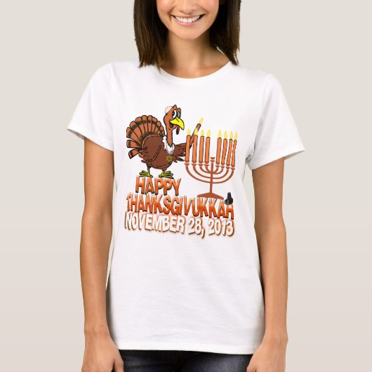Happy Thanksgivukkah - Thankgiving Hanukkah Tshirt (Voorkant)