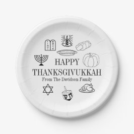 Happy Thanksgivukkah Thanksgiving Hanukkah Papieren Bordje