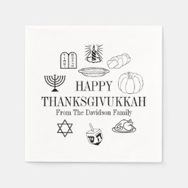 Happy Thanksgivukkah Thanksgiving Hanukkah Servet