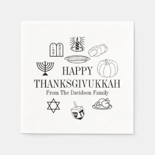 Happy Thanksgivukkah Thanksgiving Hanukkah Servet